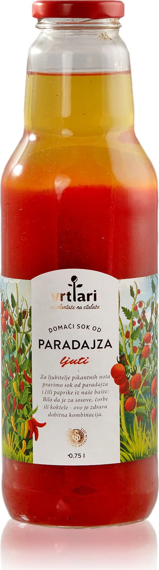 Sok od paradajza - ljuti 750 ml Vrtlari